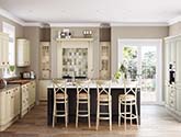 Jefferson Ivory and Painted Lava Fitted Kitchen Design