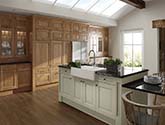 Jefferson Oak and Ivory Fitted Kitchen Design